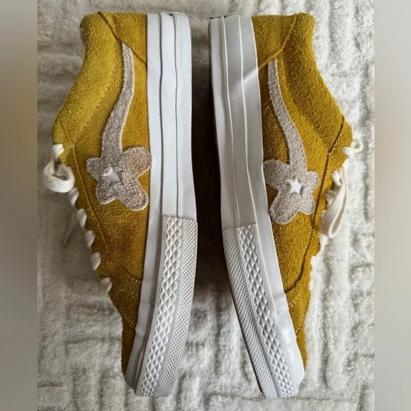 Converse x Golf Le Fleur x Tyler The Creator Suede Sneakers in “ Solar Power “ - Picture 4 of 12